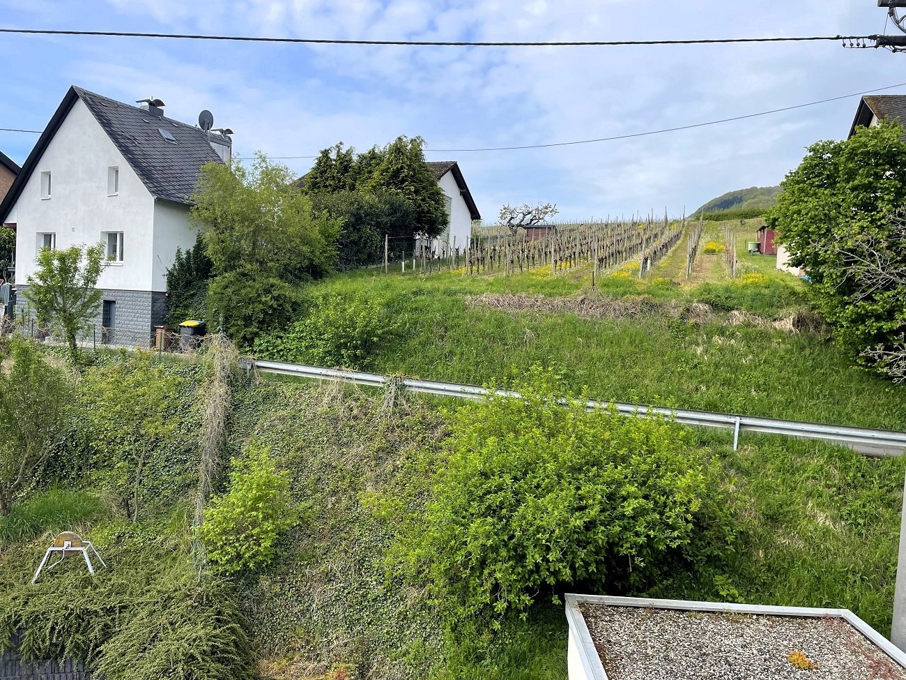 Blick aus dem Fenster im Obergeschoss 