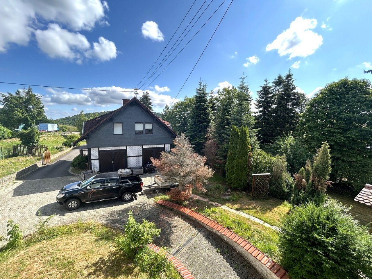 Haus 1 aus Sicht von Haus 2 OG 