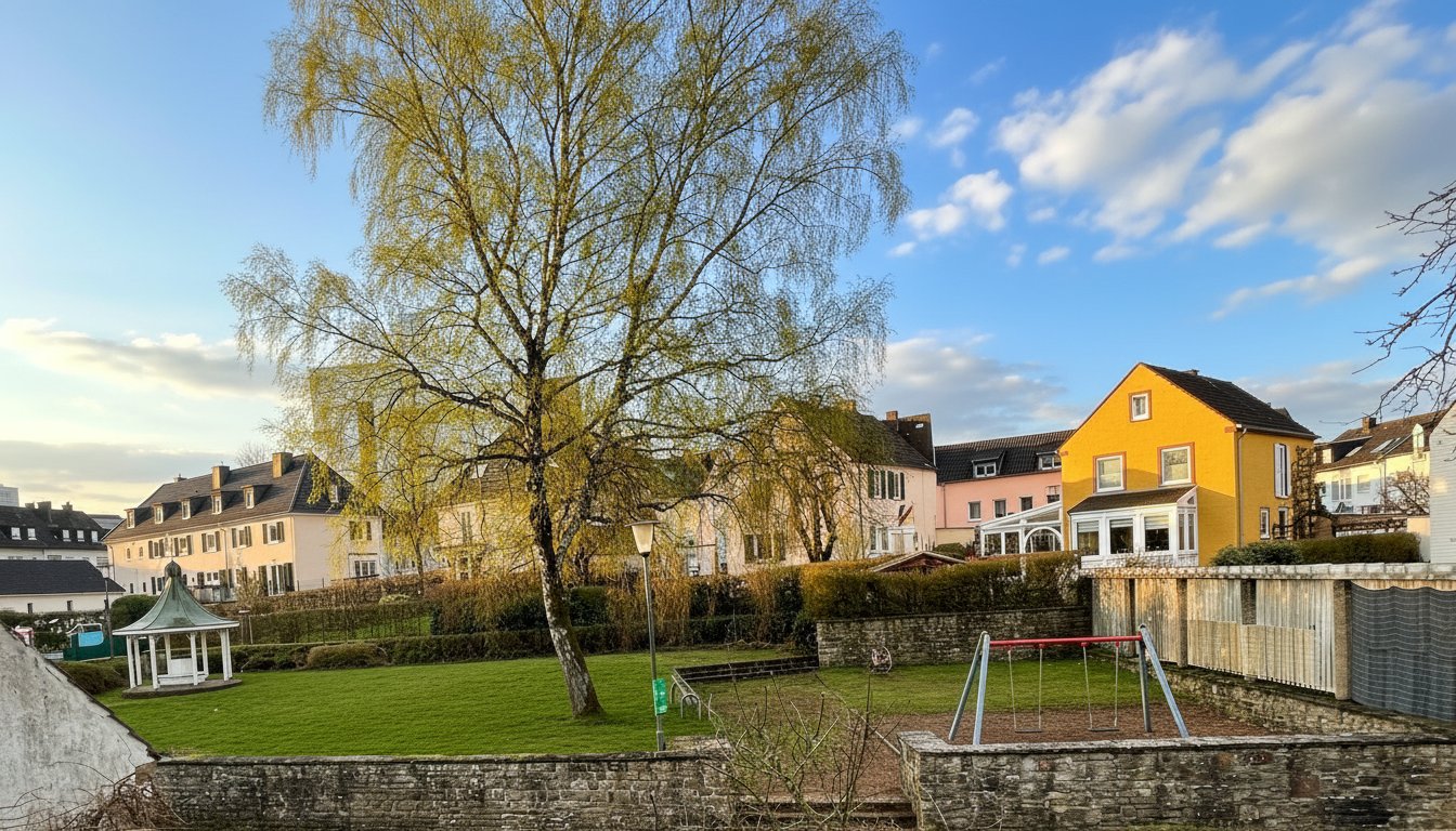 wunderschöne frei Sicht auf den kleinen Park