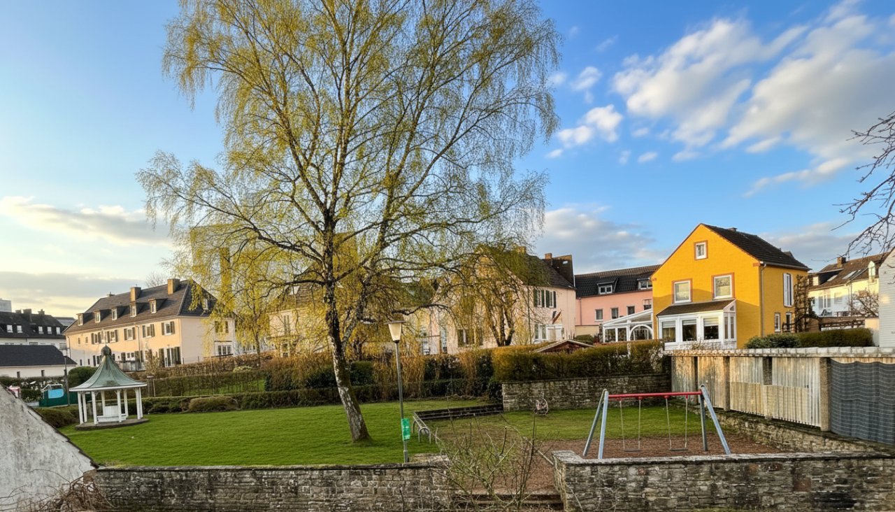 wunderschöne frei Sicht auf den kleinen Park