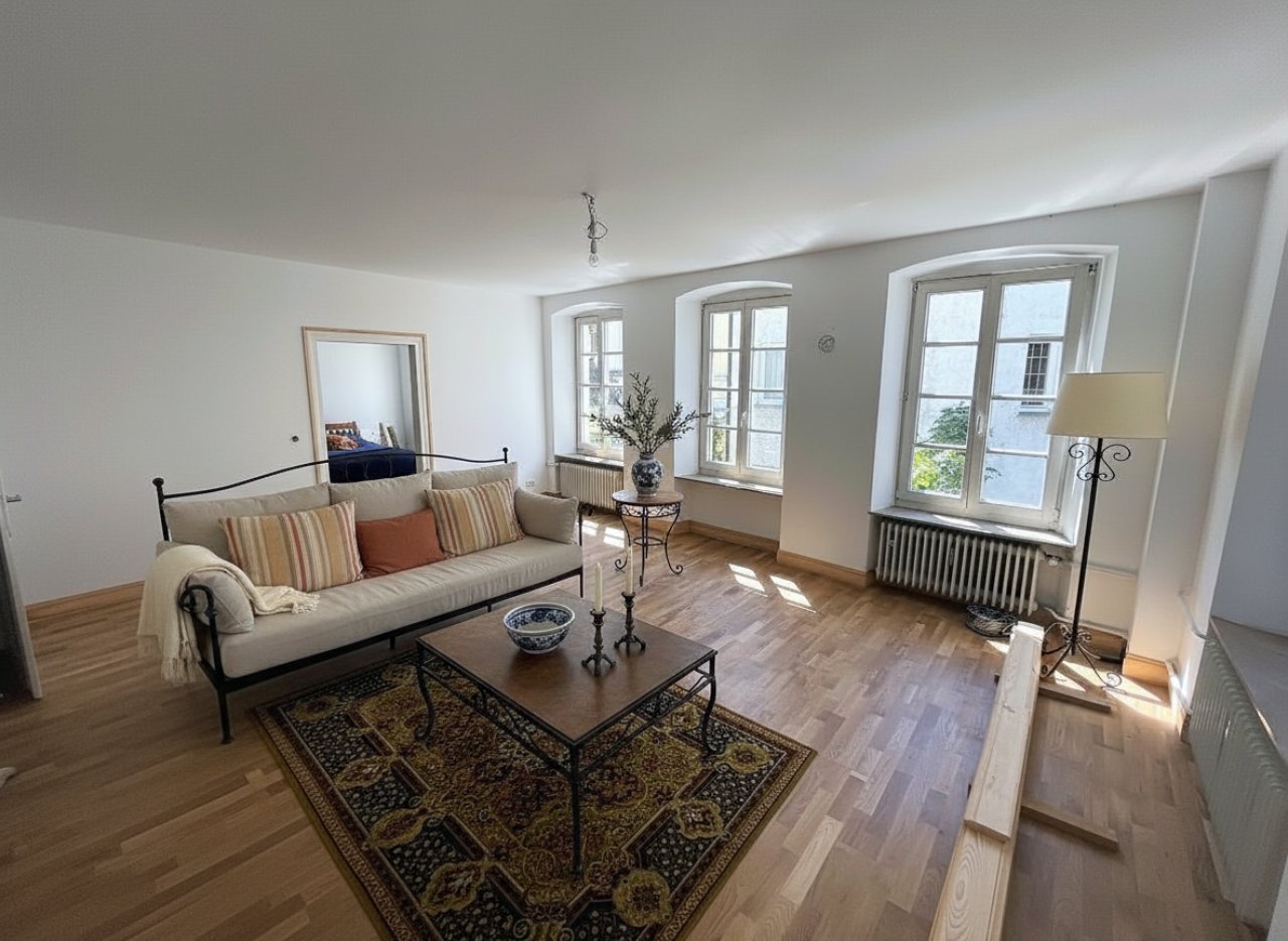 Wohnzimmer 1. OG mit Zugang zum Schlafzimmer