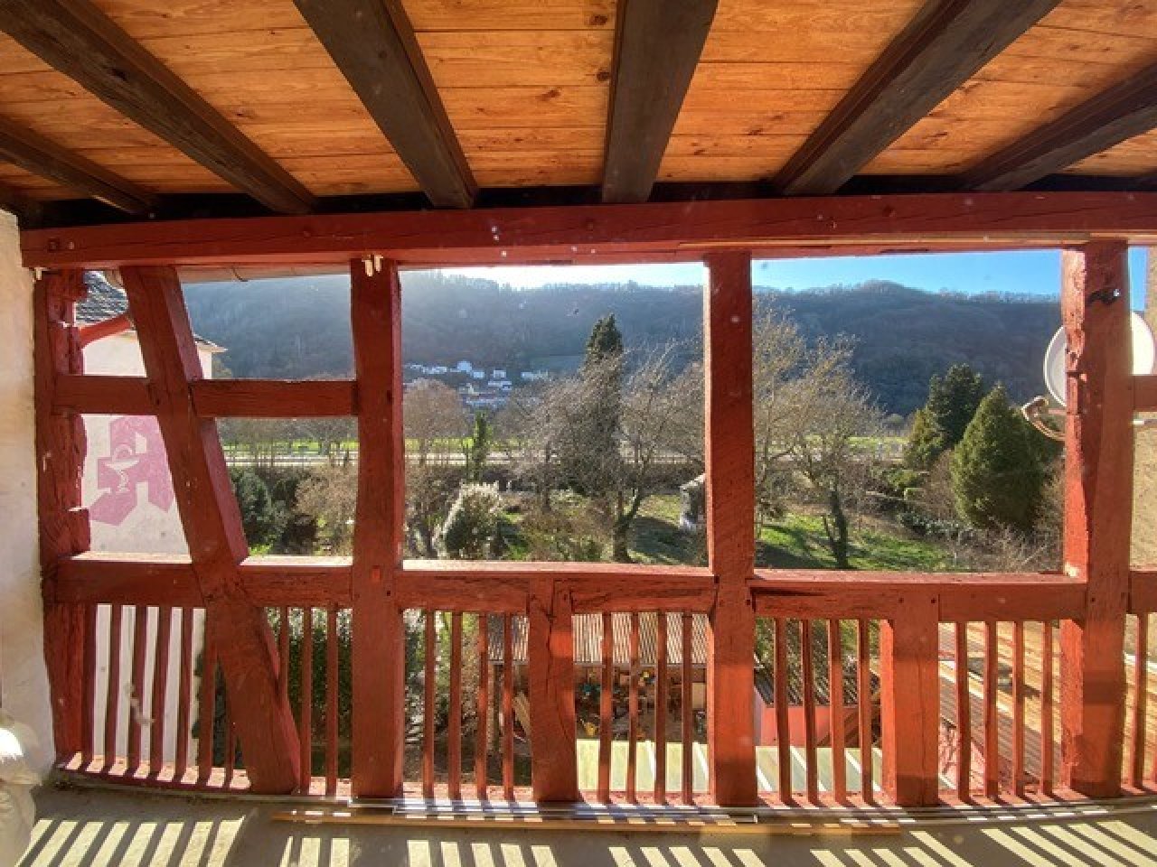der Balkon zur Moselseite (ruhig mit Fernsicht)