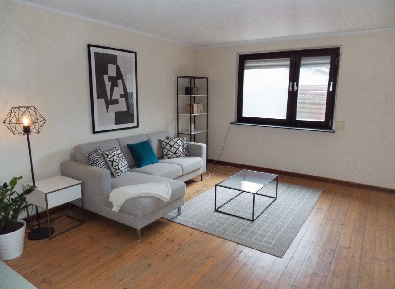 Zimmer OG (mit KI Home-Staging eingerichtet) Zimmer OG (mit KI Home-Staging eingerichtet)