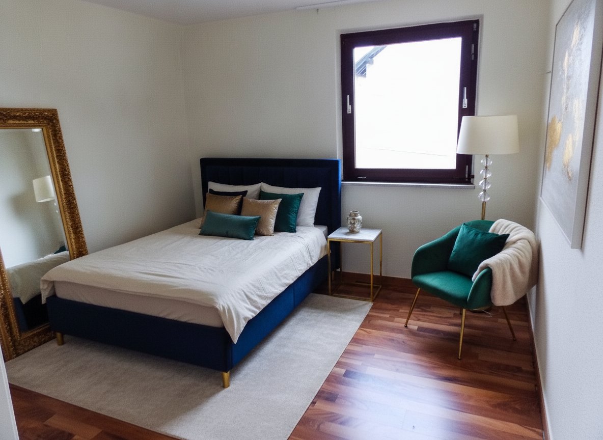 Zimmer (mit KI Home-Staging eingerichtet) Zimmer (mit KI Home-Staging eingerichtet)