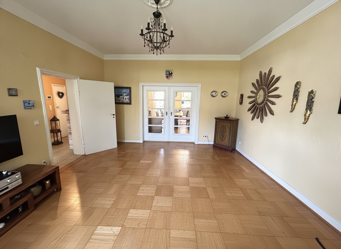 WZm im Hintergrund Schiebetür zum Esszimmer WZm im Hintergrund Schiebetür zum Esszimmer