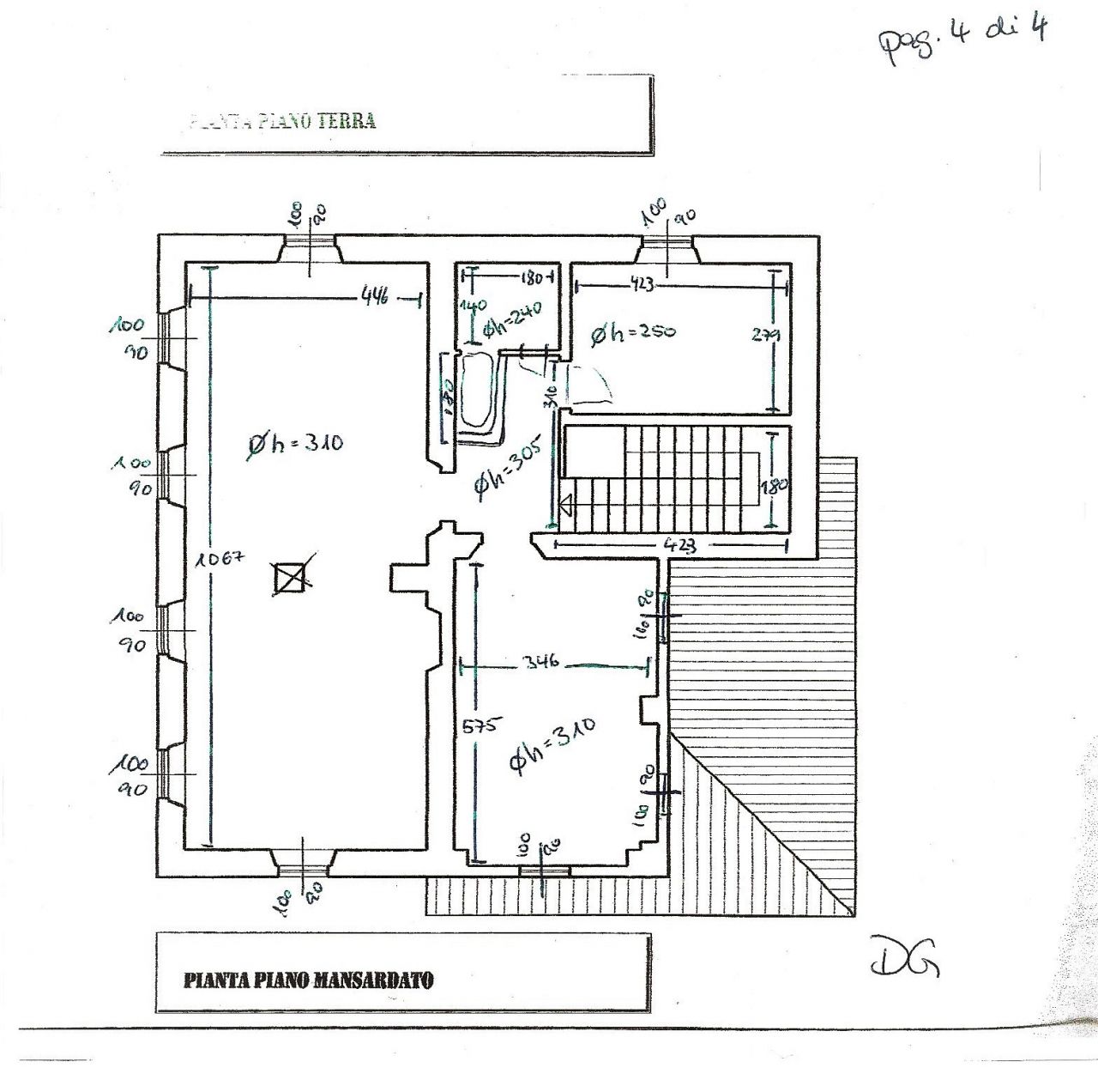 Plan Dachgeschoss ( DG ) 