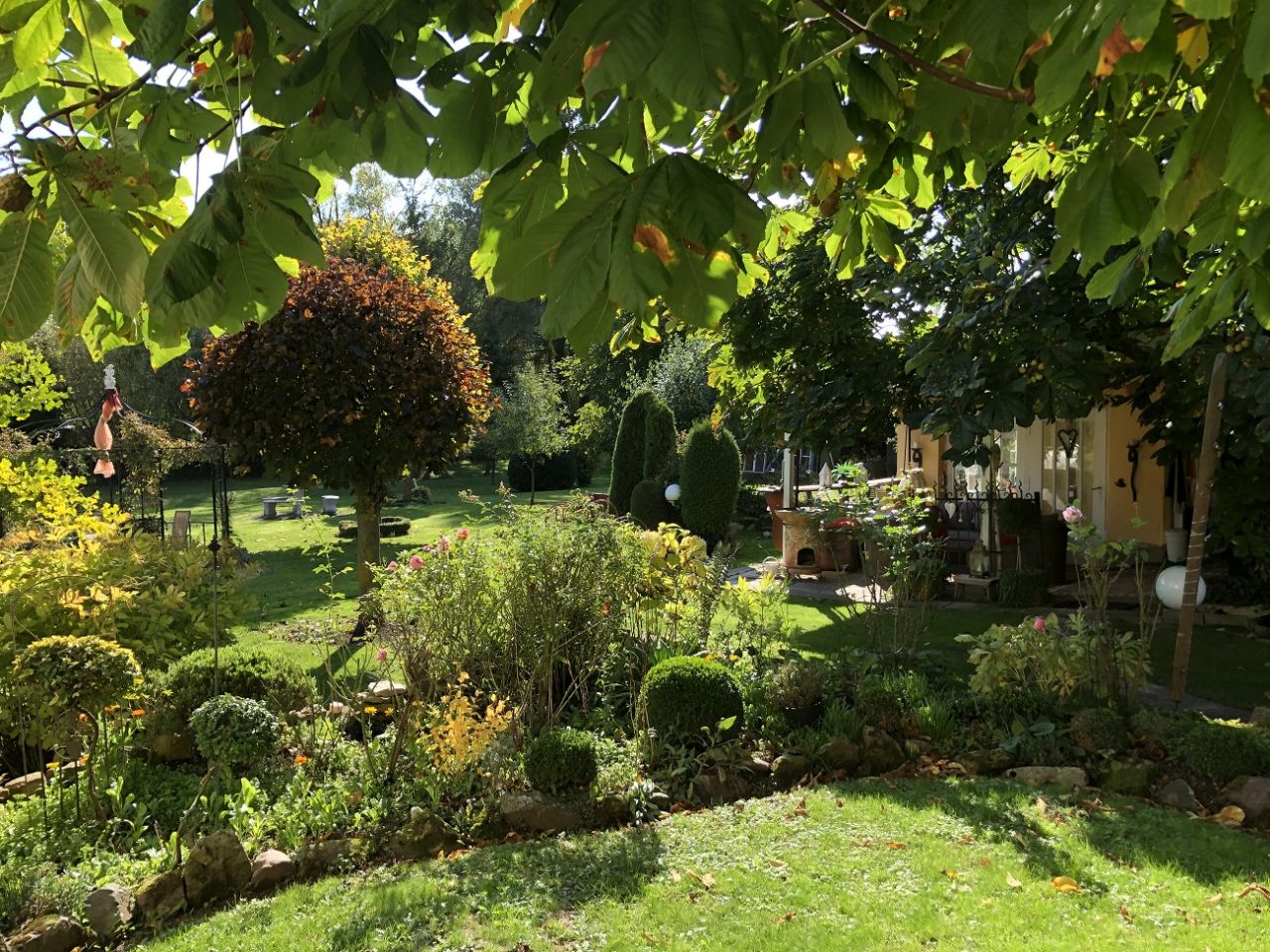 Garten mit viel Grün 